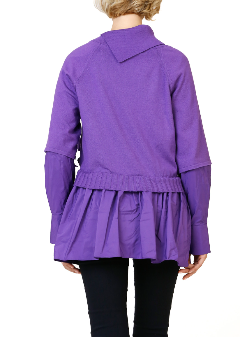 Purple Blouse with Patch